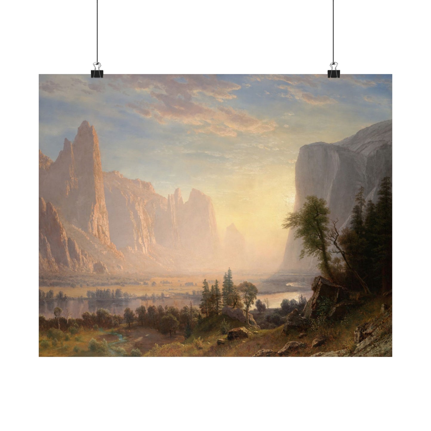 Bierstadt, Albert - Valley of the Yosemite (1868) - Satin Posters