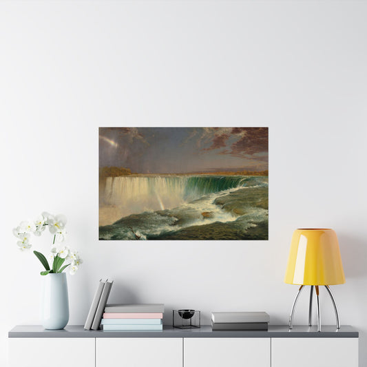 Church, Frederic Edwin - Niagara (1857) - Satin Posters
