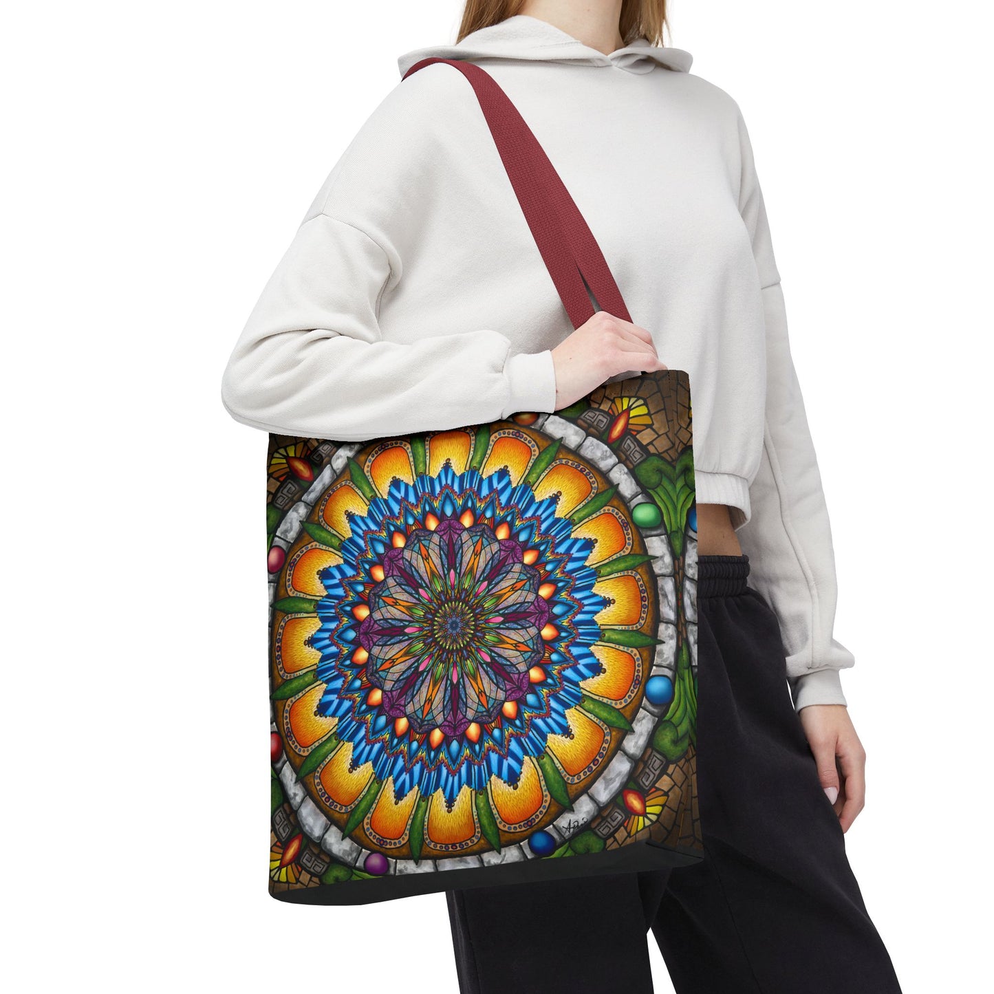 Pacio, Adam - Emerald Arrows Mandala - Tote Bag