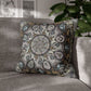 Pacio, Adam - Memento Mori Mandala - Suede Square Pillowcase