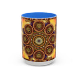 Lion Summer Mandala - Colorful Accent Mugs