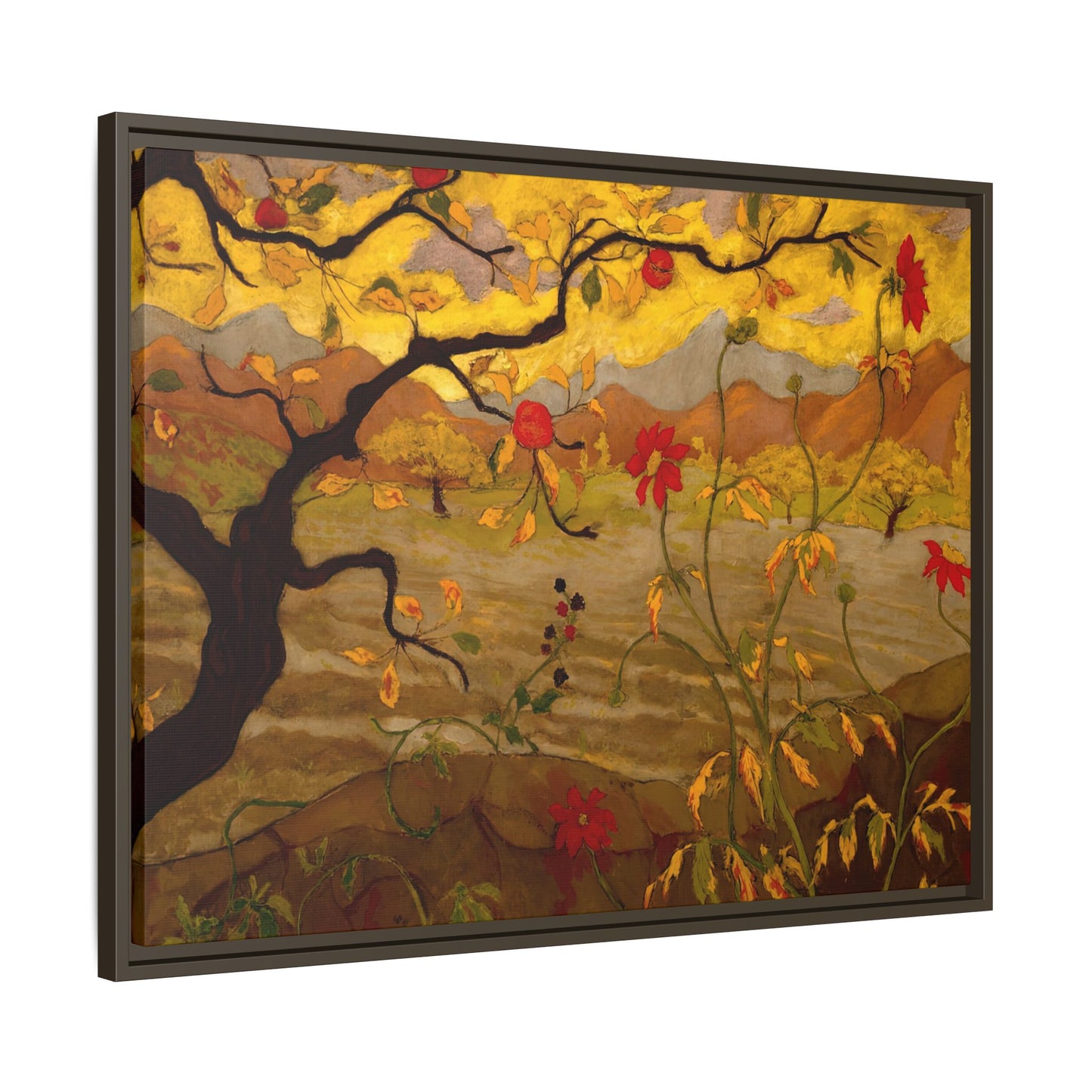 Ranson, Paul - Apple Tree with Red Fruit (1902) - Matte Canvas, Framed