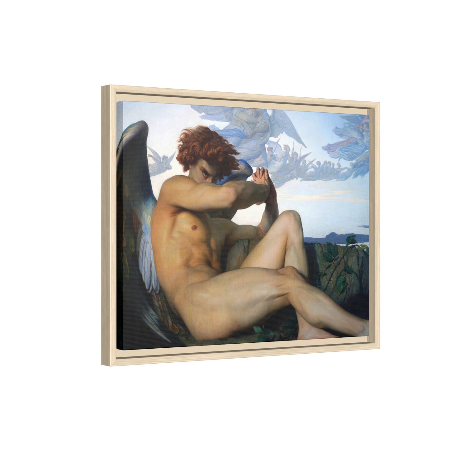 Cabanel, Alexandre - The Fallen Angel (1847) - Matte Canvas, Framed