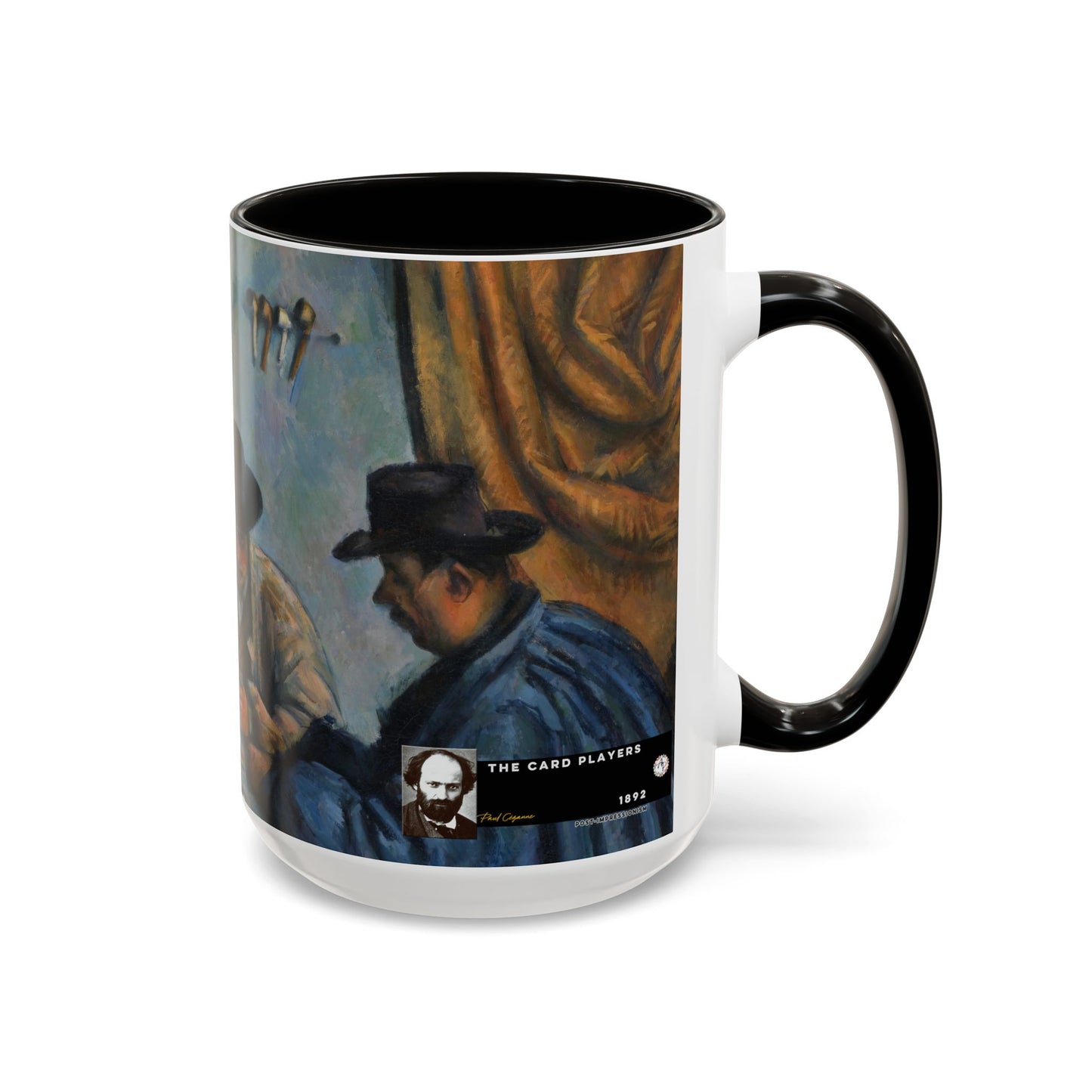 Cézanne, Paul - The Card Players (1892) - Colorful Accent Mugs
