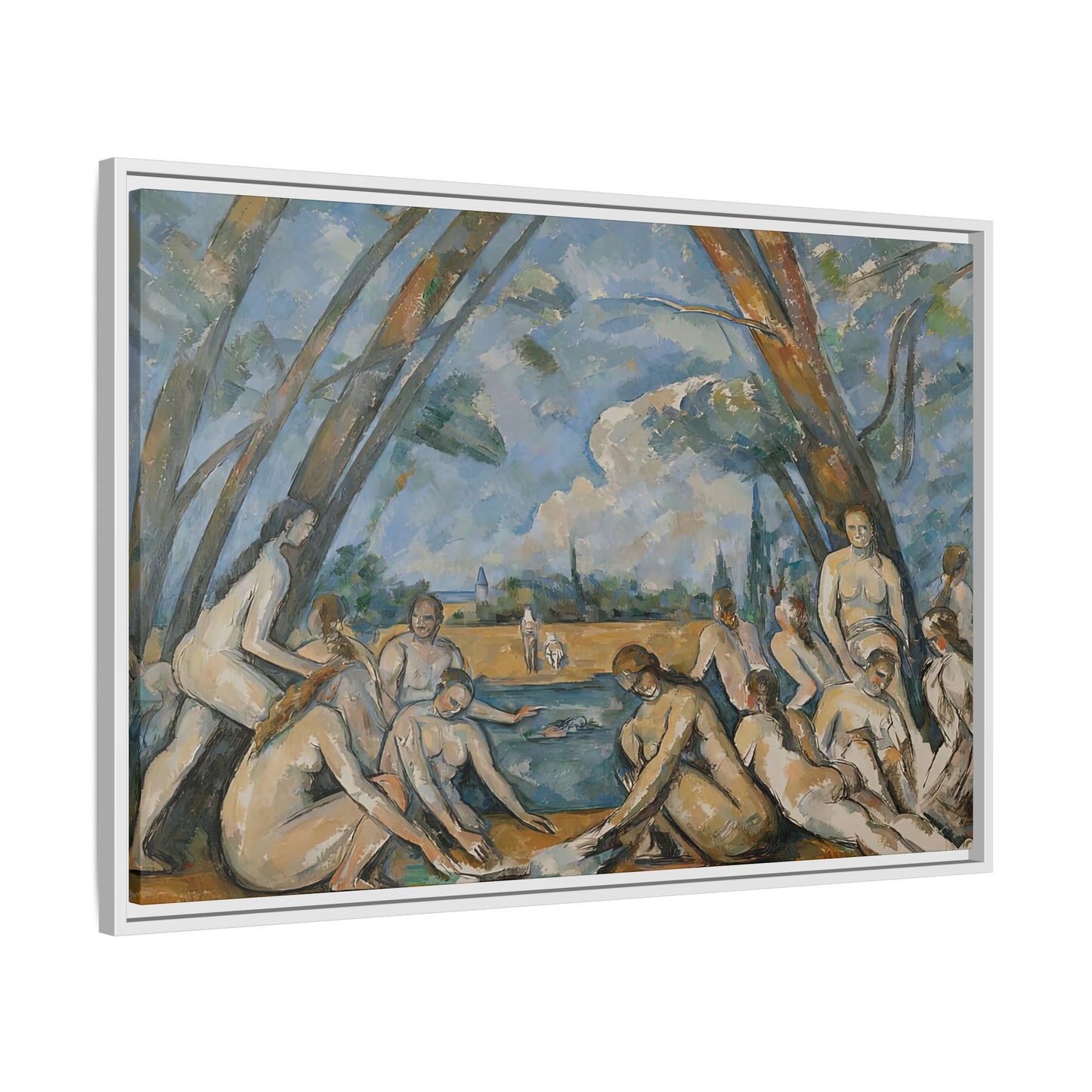 Cézanne, Paul - The Large Bathers (1906) - Matte Canvas, Framed