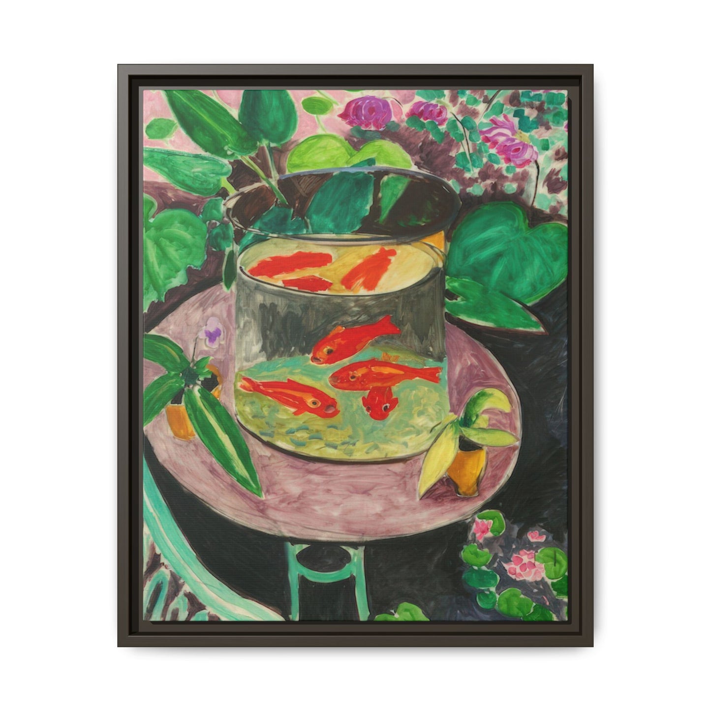 Matisse, Henri - The Goldfish (1912) - Matte Canvas, Framed