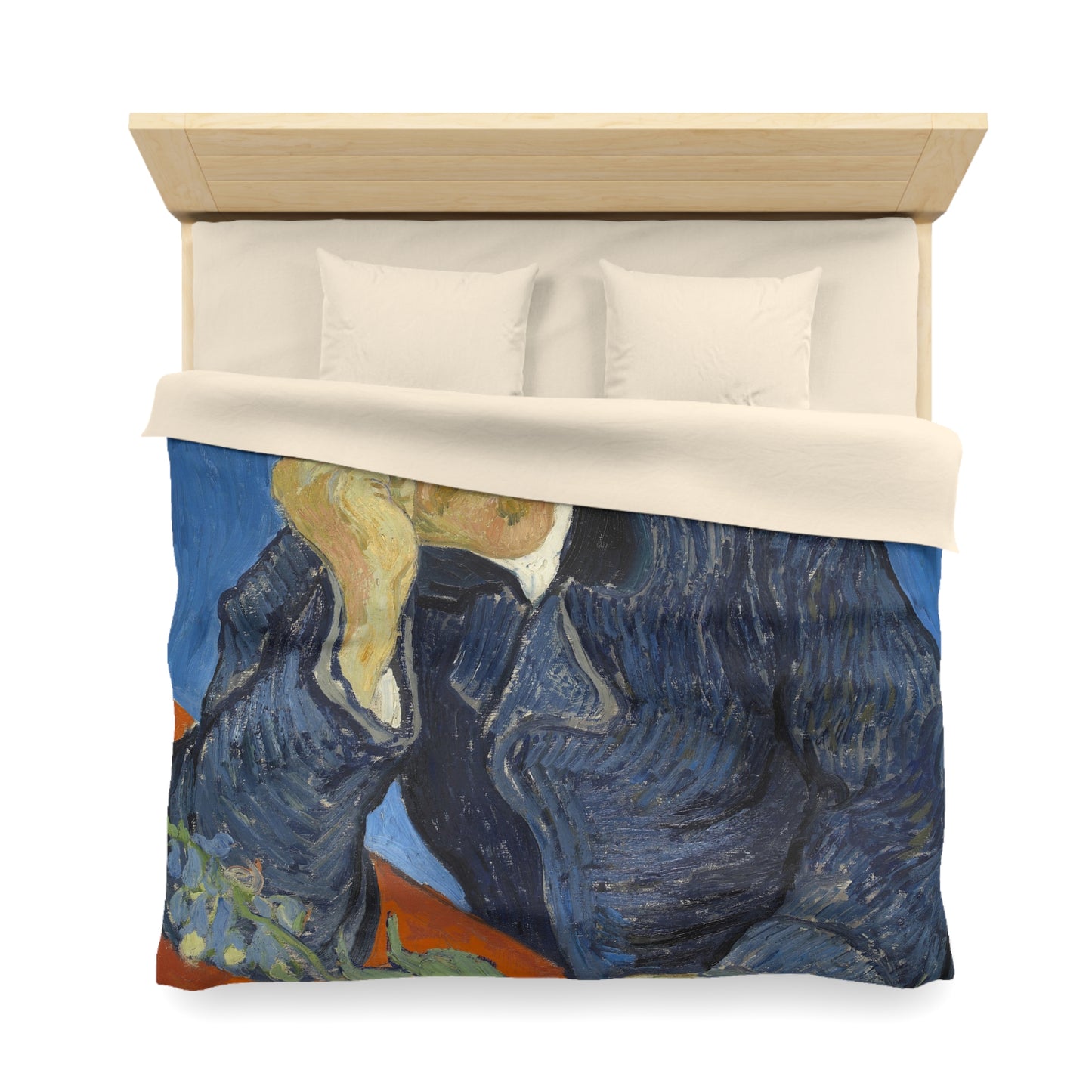 Van Gogh, Vincent - Portrait of Dr. Paul Gachet (1890) - Microfiber Duvet Cover
