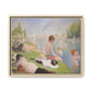 Seurat, Georges - Bathers at Asnières (1884) - Matte Canvas, Framed