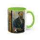 Cézanne, Paul - Portrait of the Artist with a Palette (1890) - Colorful Accent Mugs