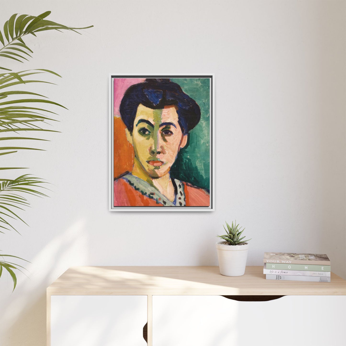 Matisse, Henri - The Green Stripe (1905) - Matte Canvas, Framed