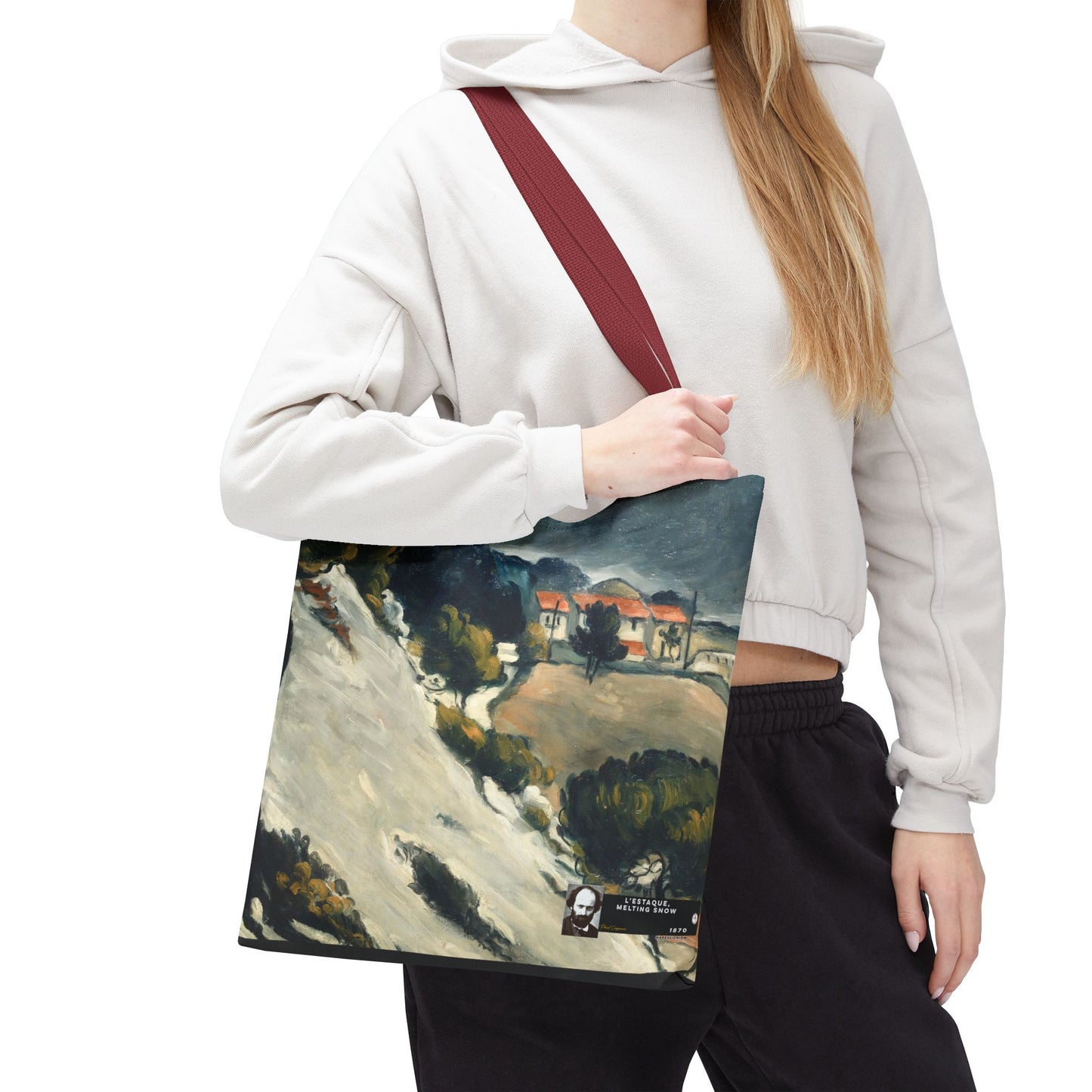Cézanne, Paul - L’Estaque, Melting Snow (1870) - Tote Bag