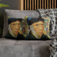 Van Gogh, Vincent - Self Portrait with Bandaged Ear (1889) - Suede Square Pillowcase