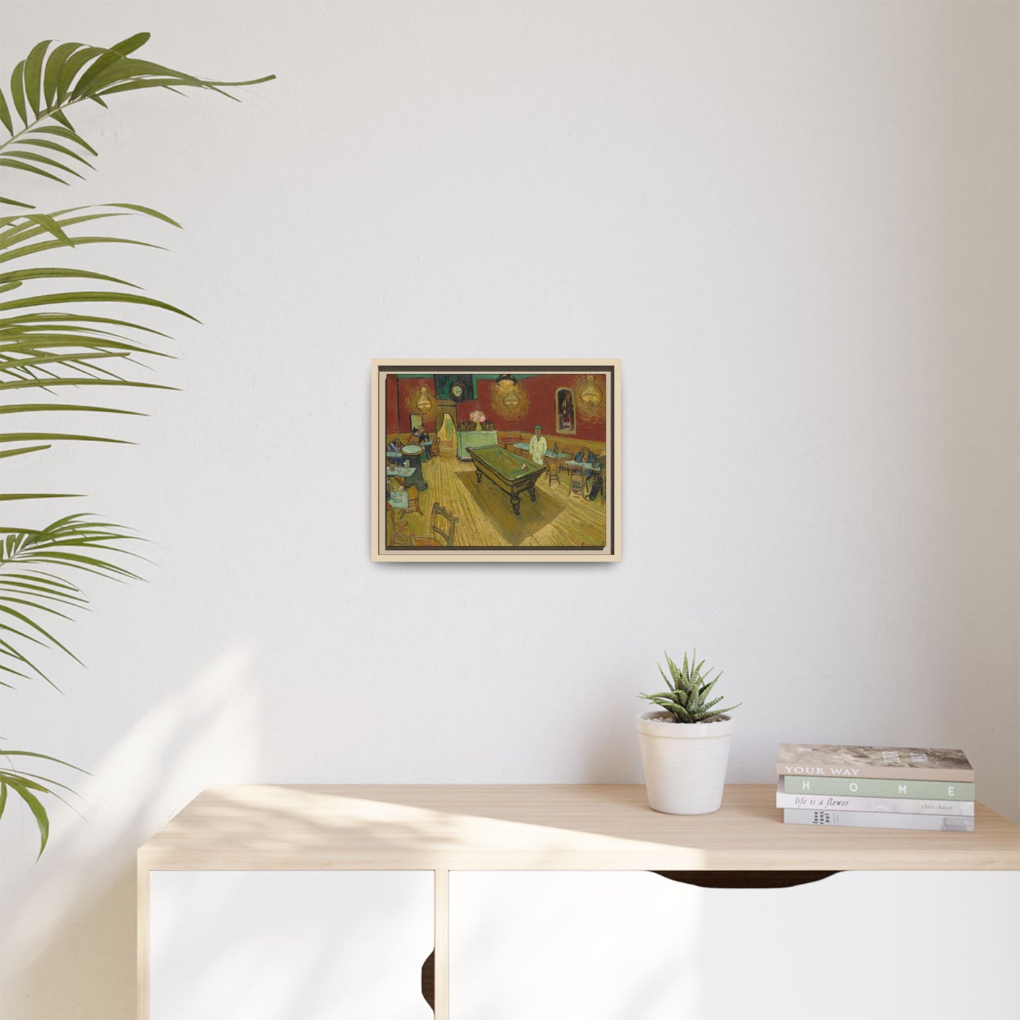 Van Gogh, Vincent - The Night Cafe (1888) - Matte Canvas, Framed