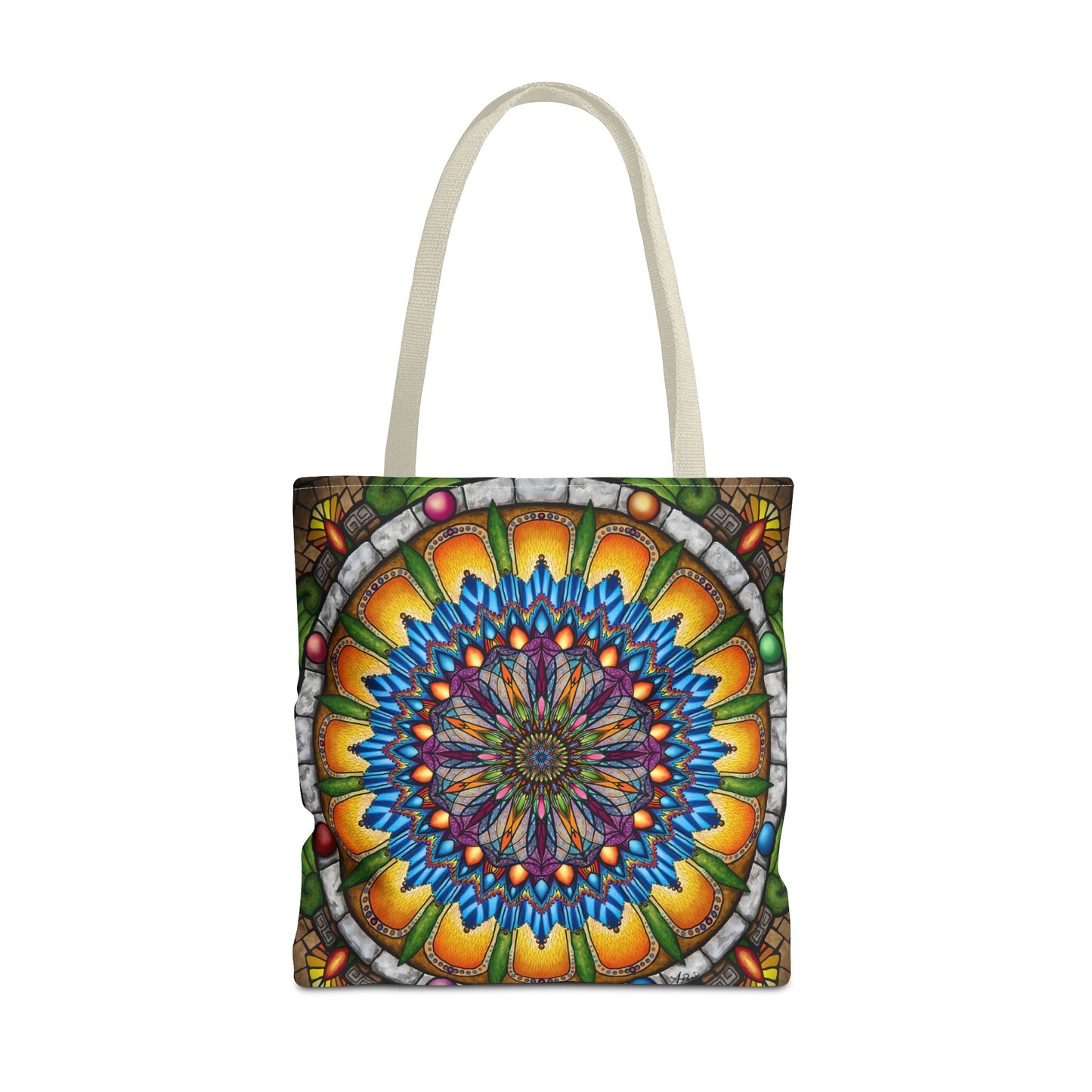Pacio, Adam - Emerald Arrows Mandala - Tote Bag