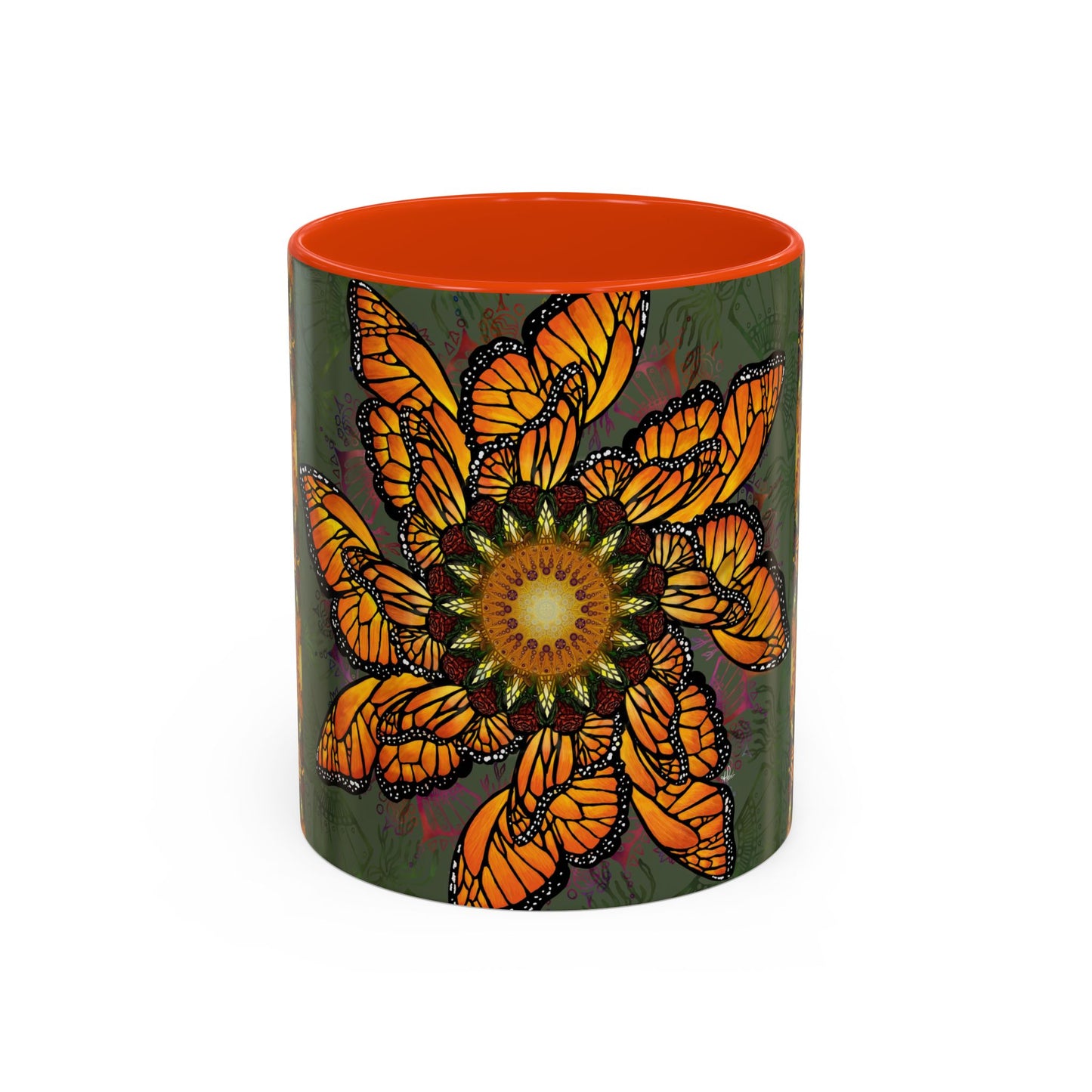 Pacio, Adam - Monarch Butterfly Mandala - Colorful Accent Mugs