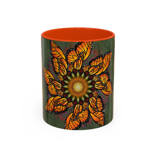 Pacio, Adam - Monarch Butterfly Mandala - Colorful Accent Mugs
