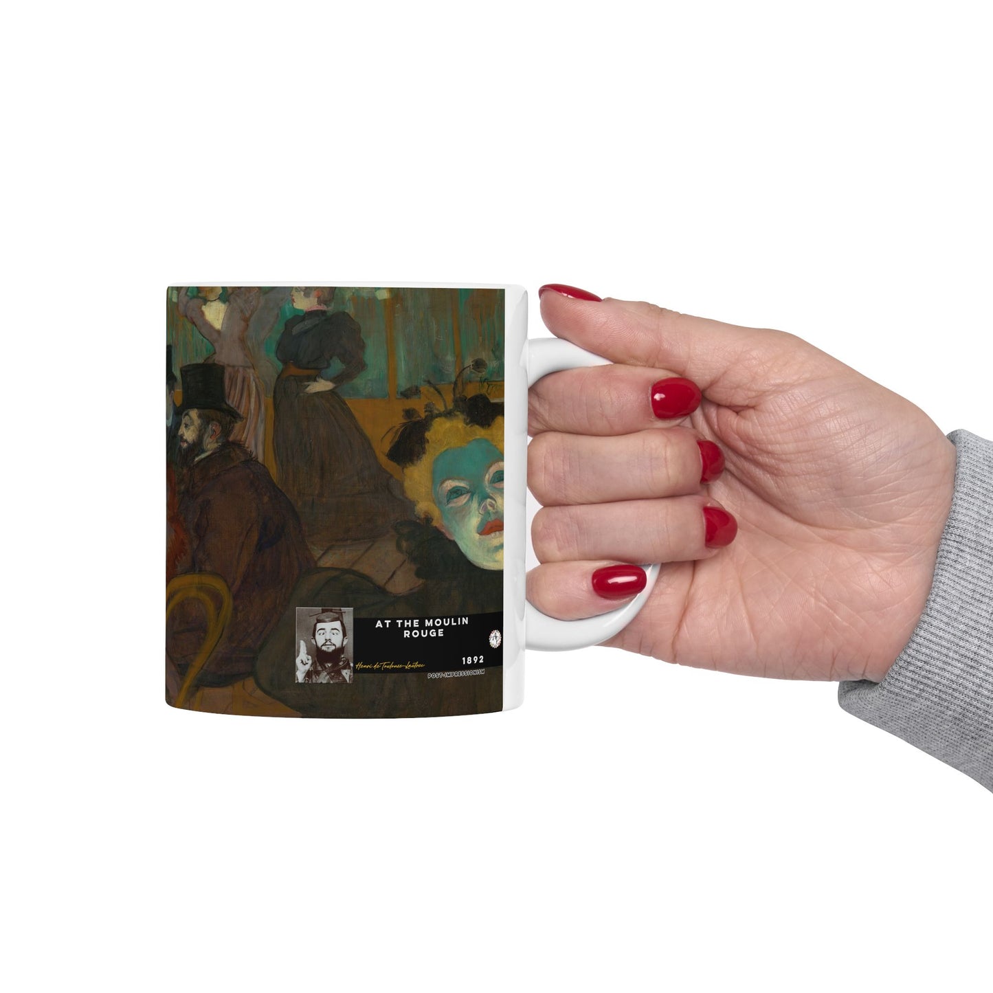 Toulouse-Lautrec, Henri - At the Moulin Rouge (1892) - Ceramic Mug
