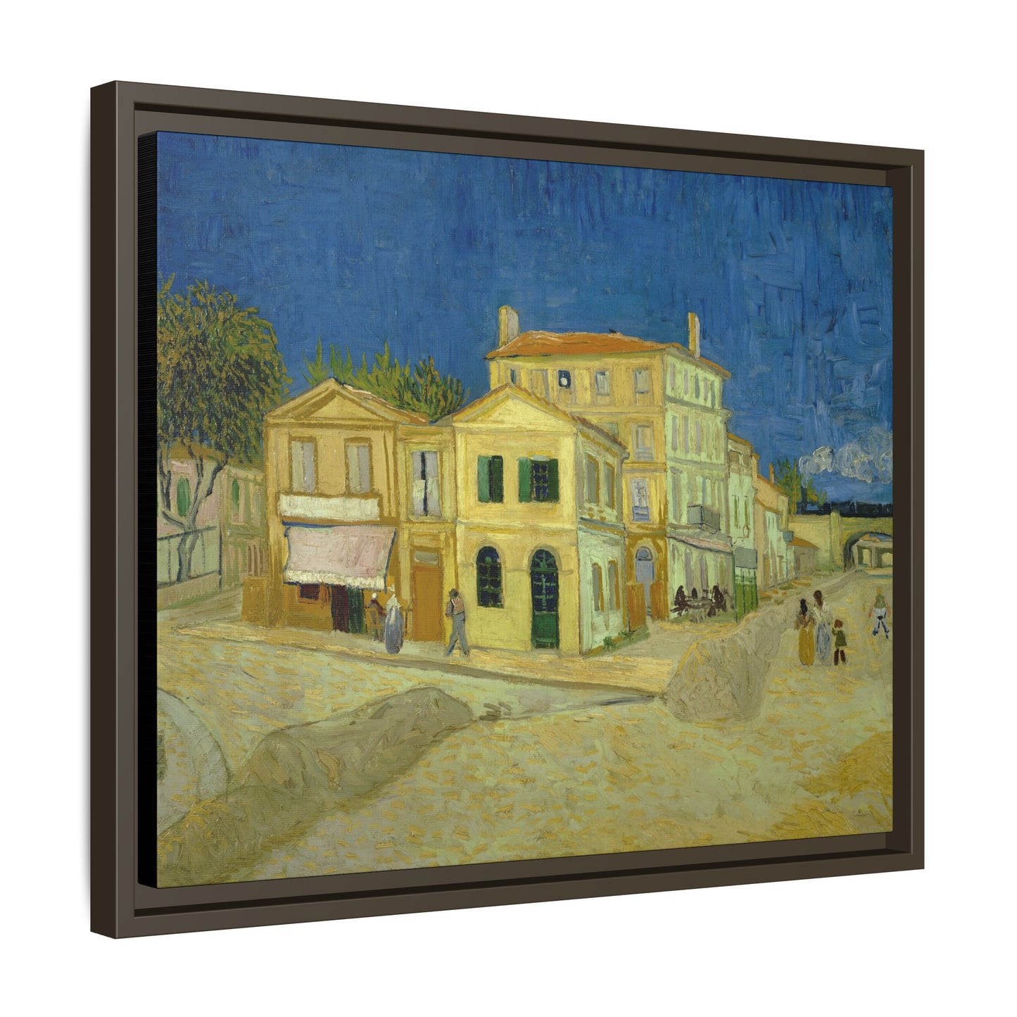 Van Gogh, Vincent - The Yellow House (1888) - Matte Canvas, Framed
