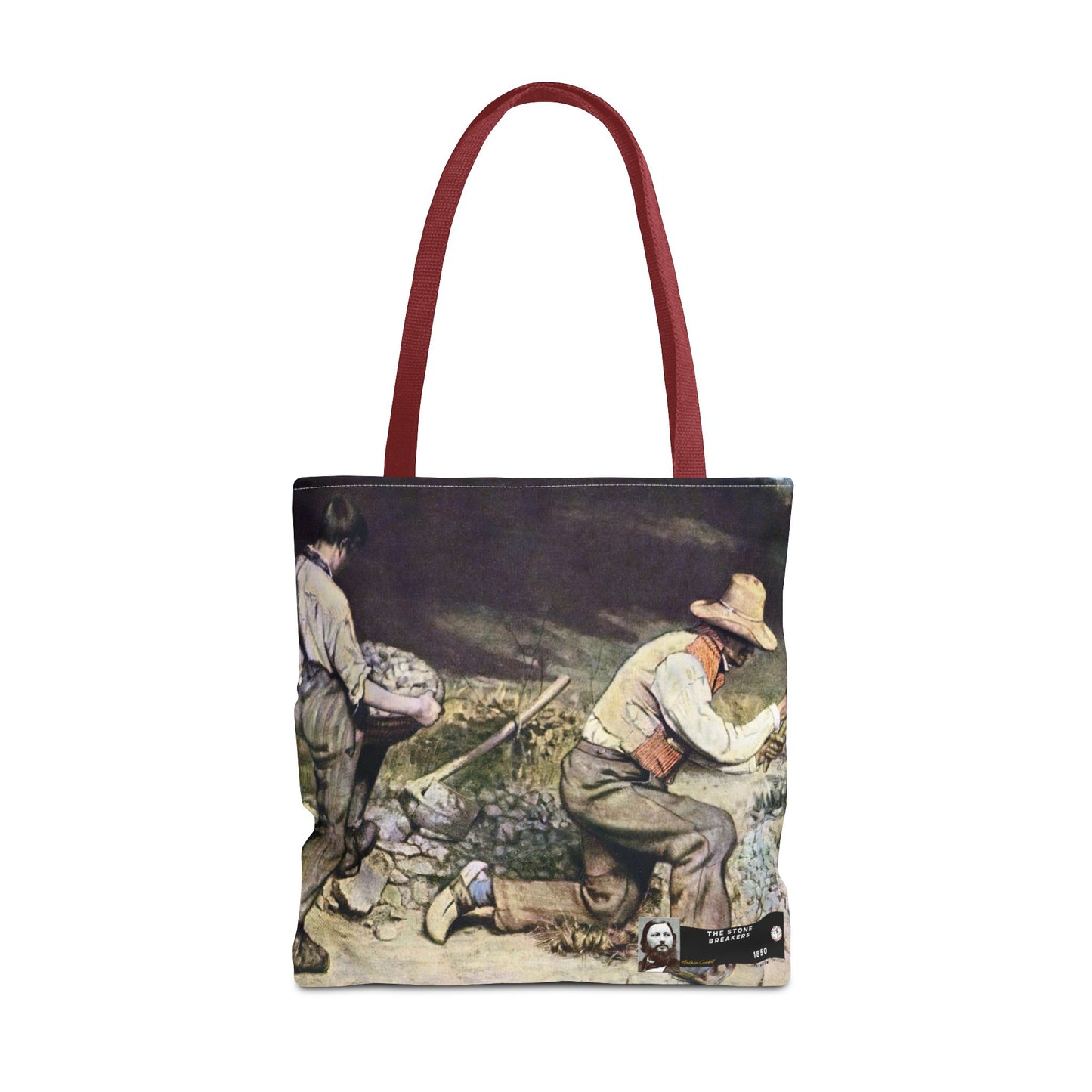 Courbet, Gustave - The Stone Breakers (1850) - Tote Bag