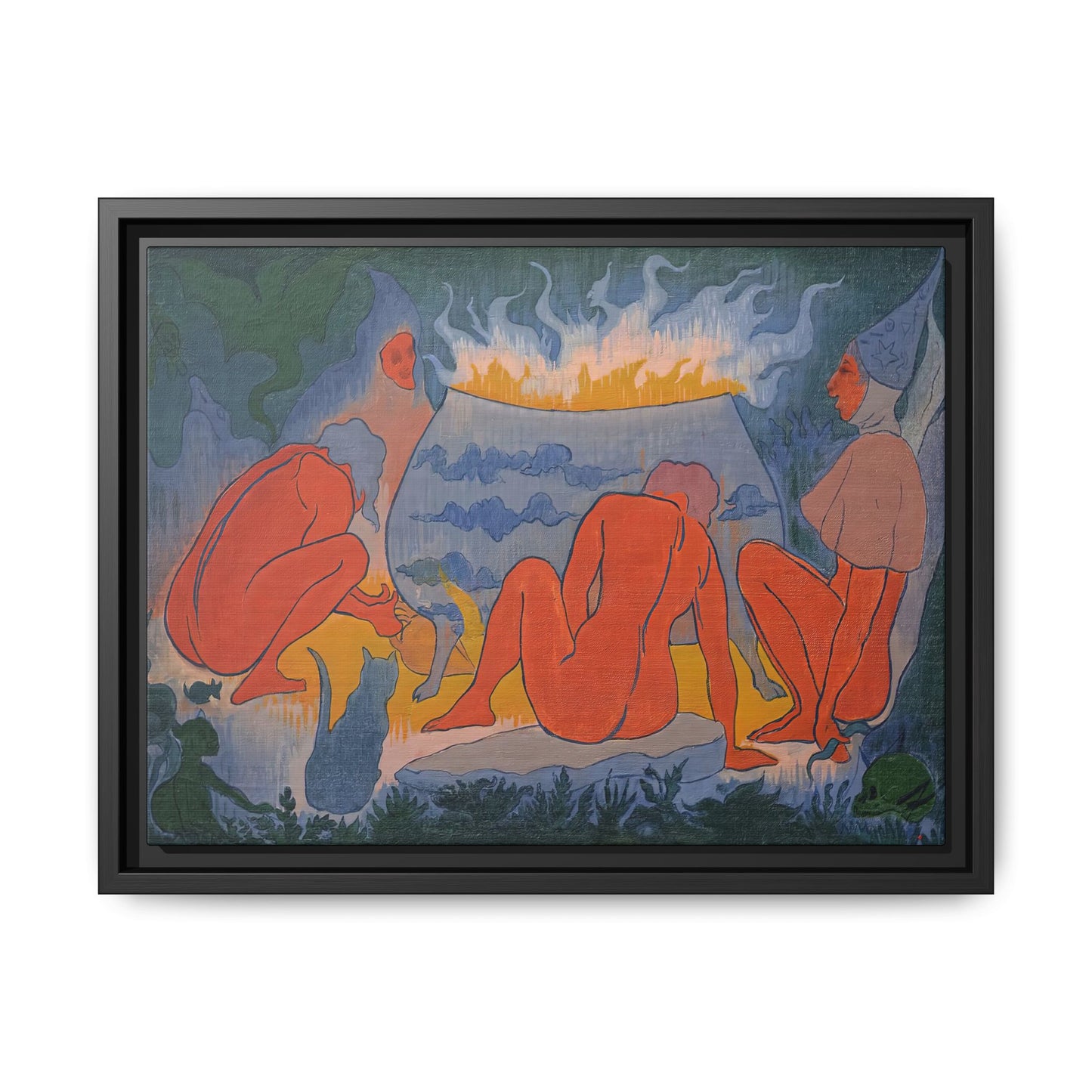 Ranson, Paul - Witches Around the Fire (1891) - Matte Canvas, Framed