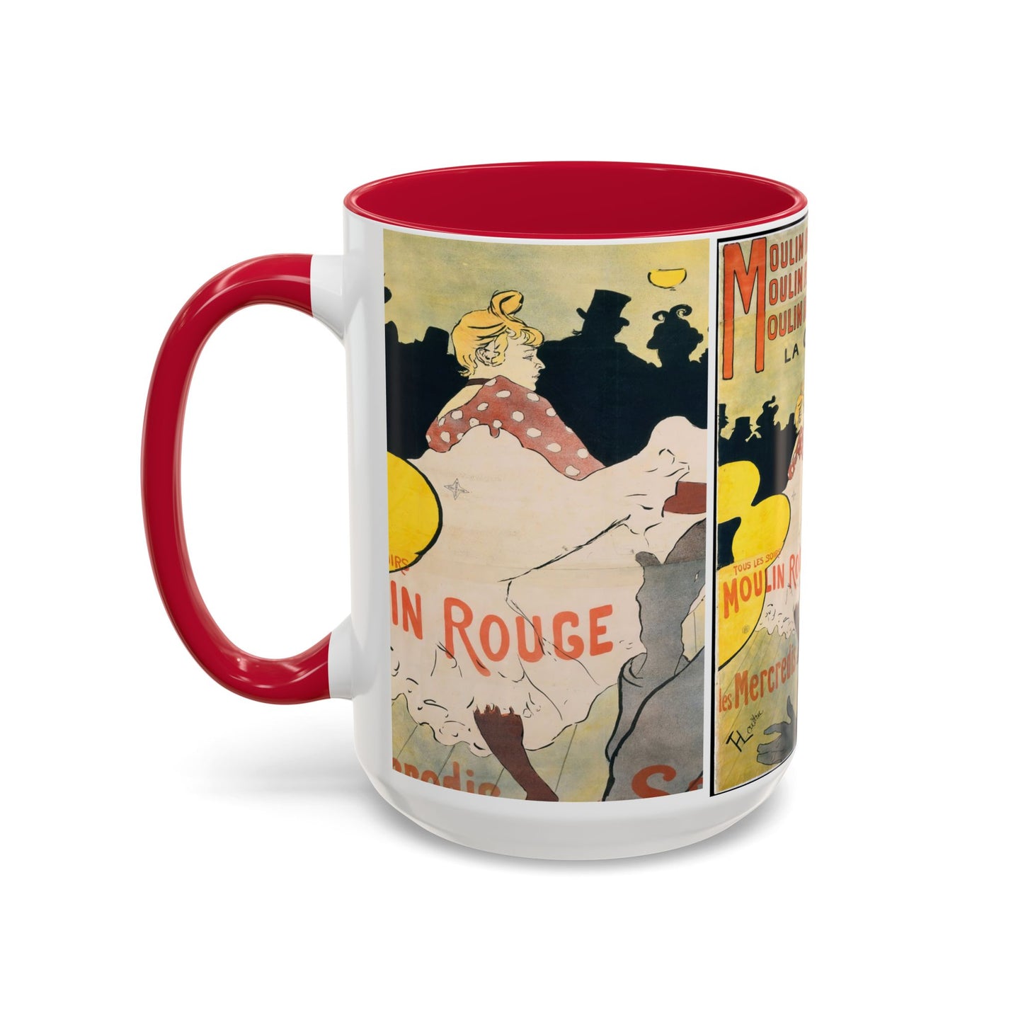 Toulouse-Lautrec, Henri - Moulin Rouge - La Goulue (1891) - Colorful Accent Mugs