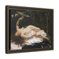 Courbet, Gustave - Woman with a Parrot (1866) - Matte Canvas, Framed