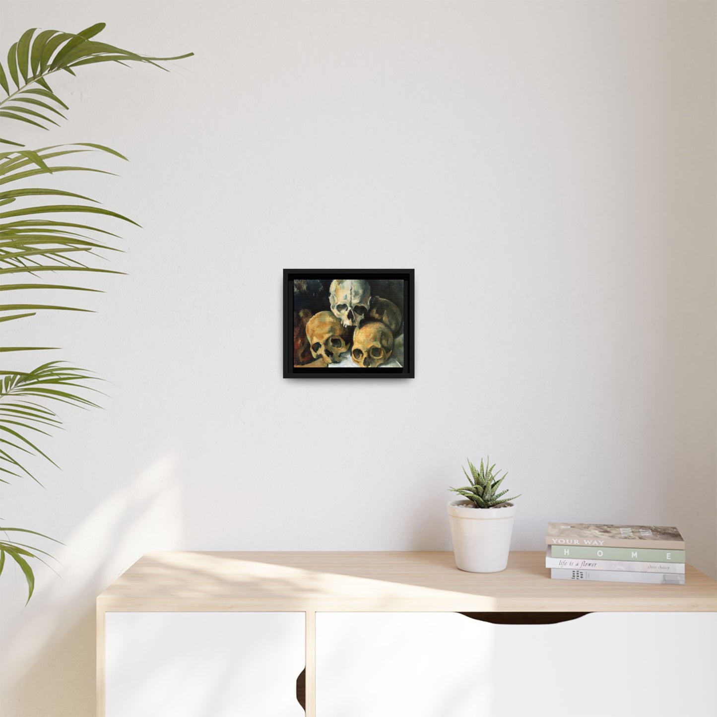Cézanne, Paul - Pyramid of Skulls (1901) - Matte Canvas, Framed