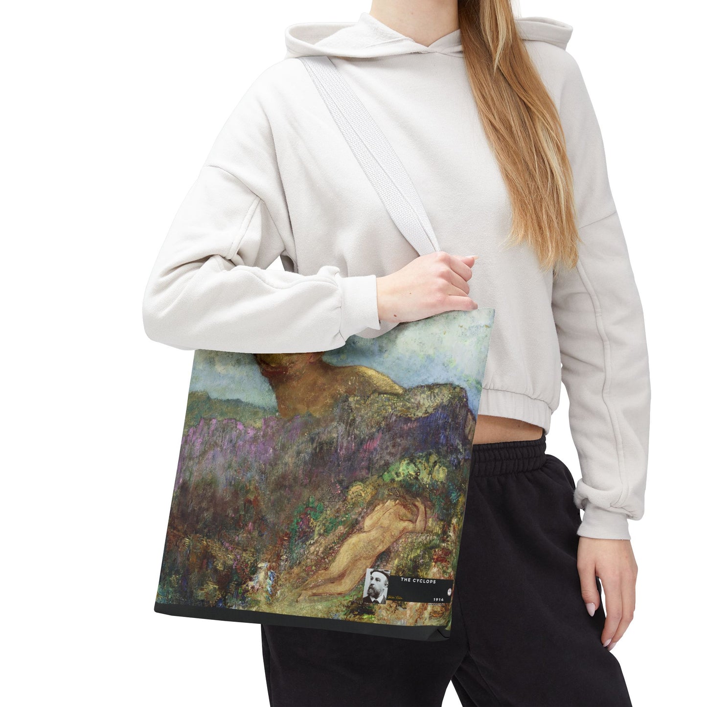 Redon, Odilon - The Cyclops (1914) - Tote Bag