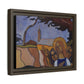 Filiger, Charles - Virgin and Two Angels (1895) - Matte Canvas, Framed