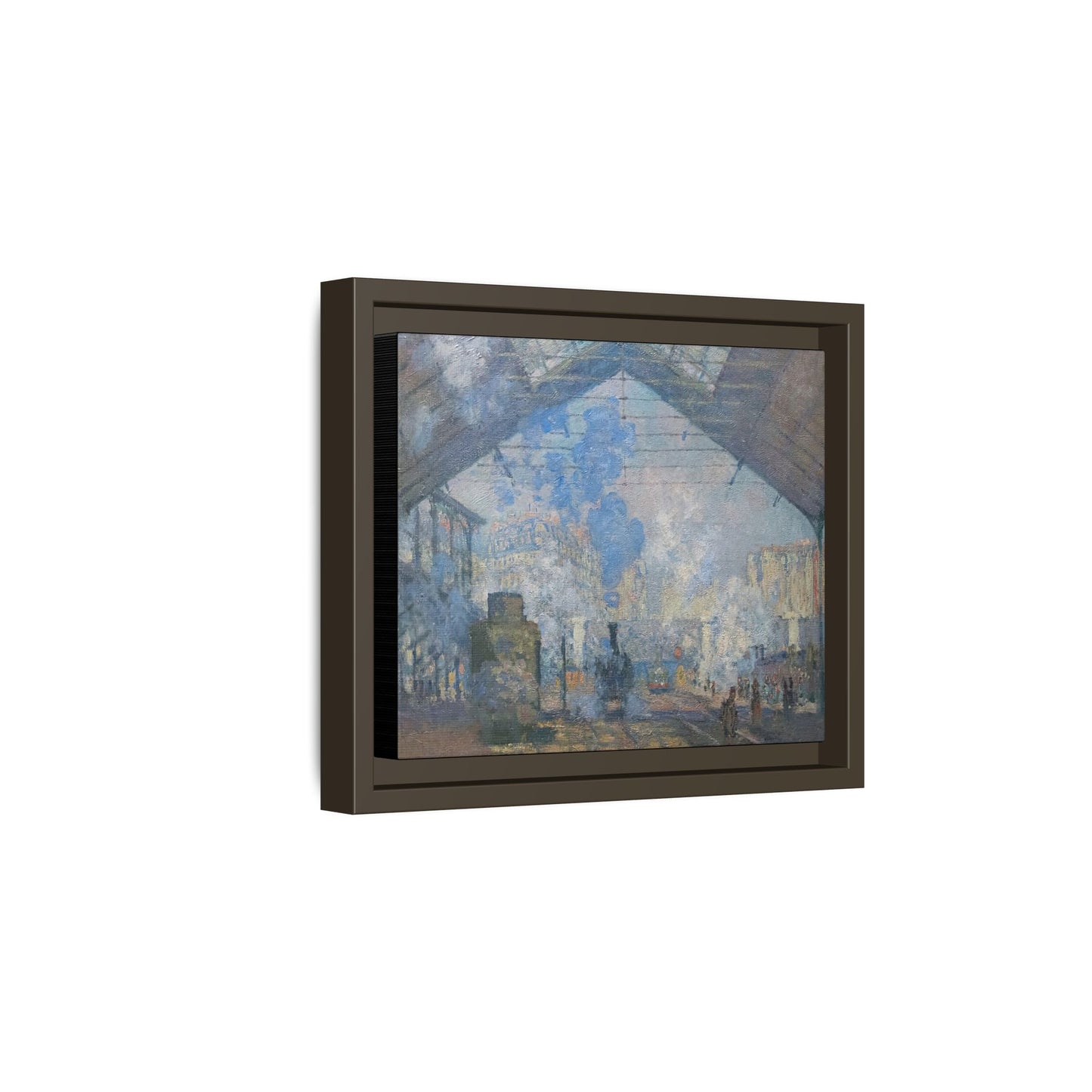 Monet, Claude - Le Gare Saint-Lazare (1877) - Matte Canvas, Framed
