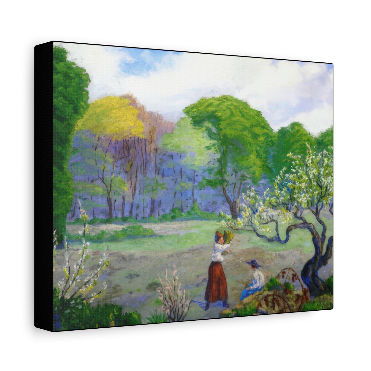 Ranson, Paul - Picking Flowers (1890) - Canvas Block, unframed