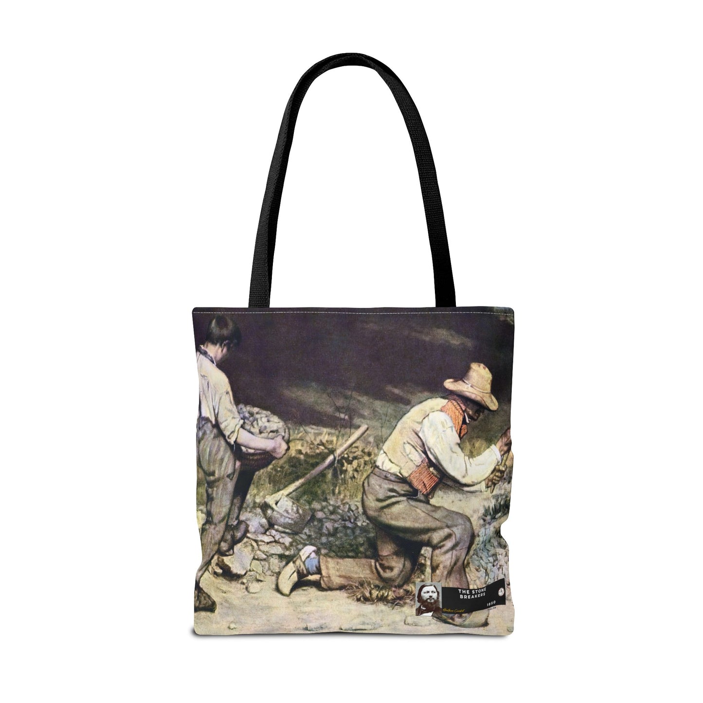 Courbet, Gustave - The Stone Breakers (1850) - Tote Bag