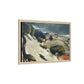 Cézanne, Paul - L’Estaque, Melting Snow (1870) - Matte Canvas, Framed