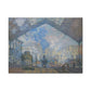 Monet, Claude - Le Gare Saint-Lazare (1877) - Canvas Block, unframed
