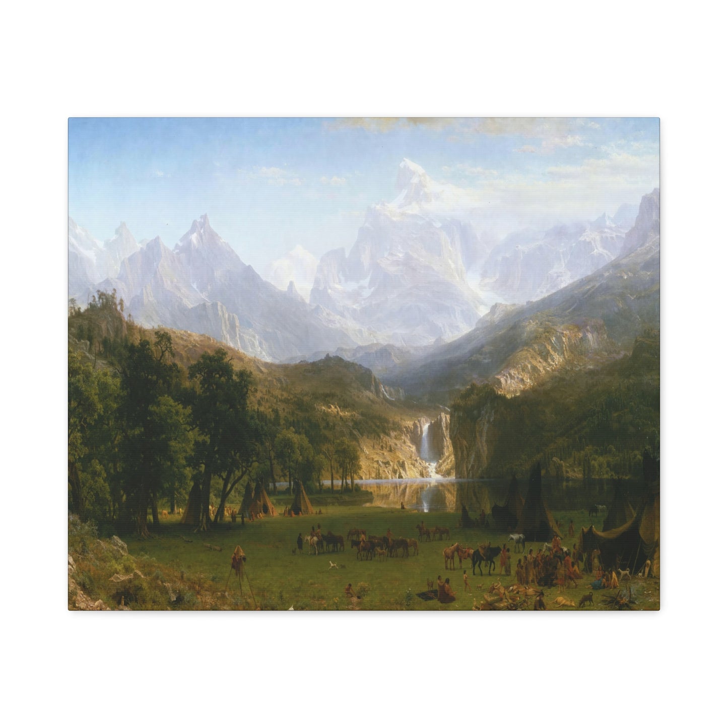 Bierstadt, Albert - The Rocky Mountains, Lander’s Peak (1863) - Canvas Block, unframed