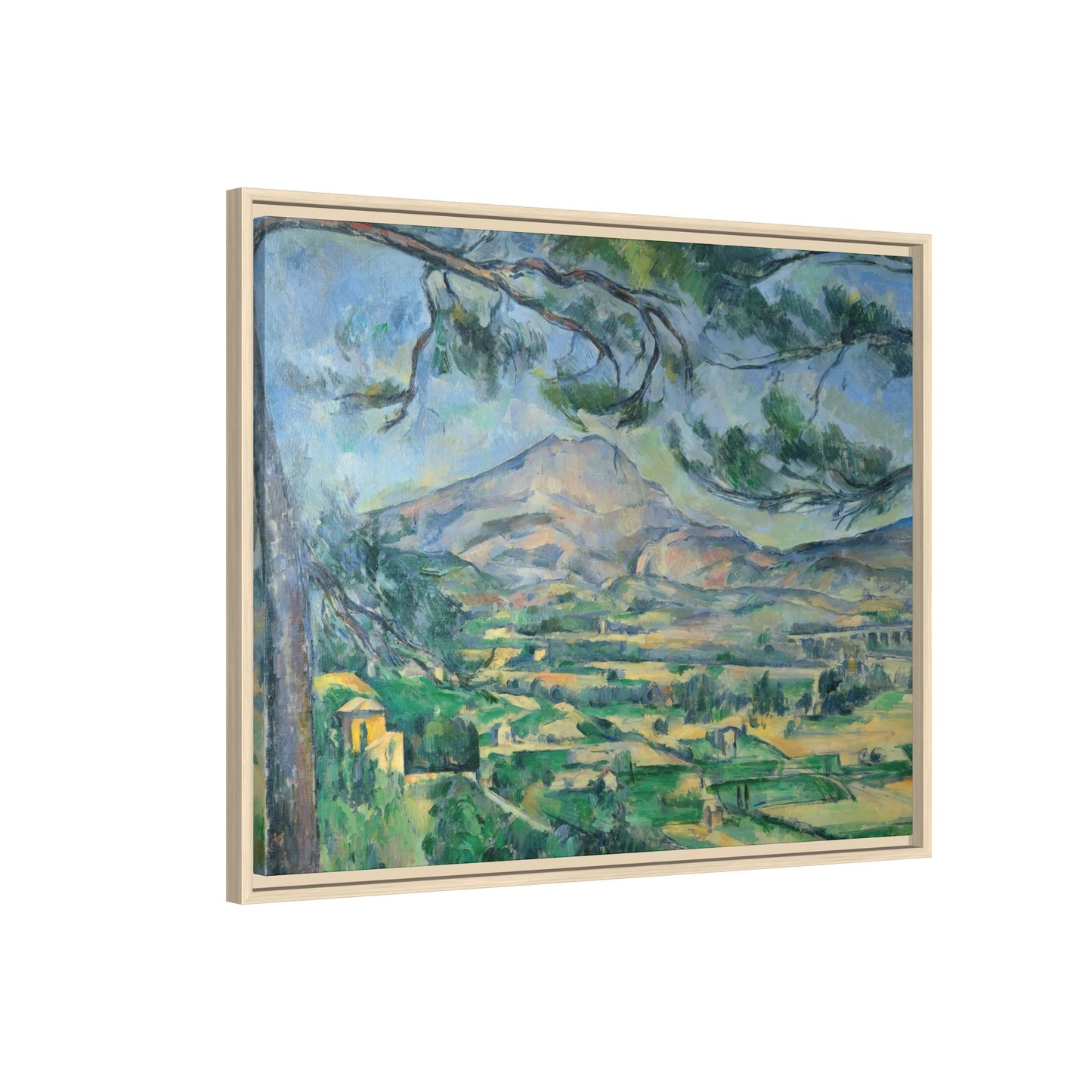 Cézanne, Paul - Mont Sainte-Victoire with Large Pine (1887) - Matte Canvas, Framed