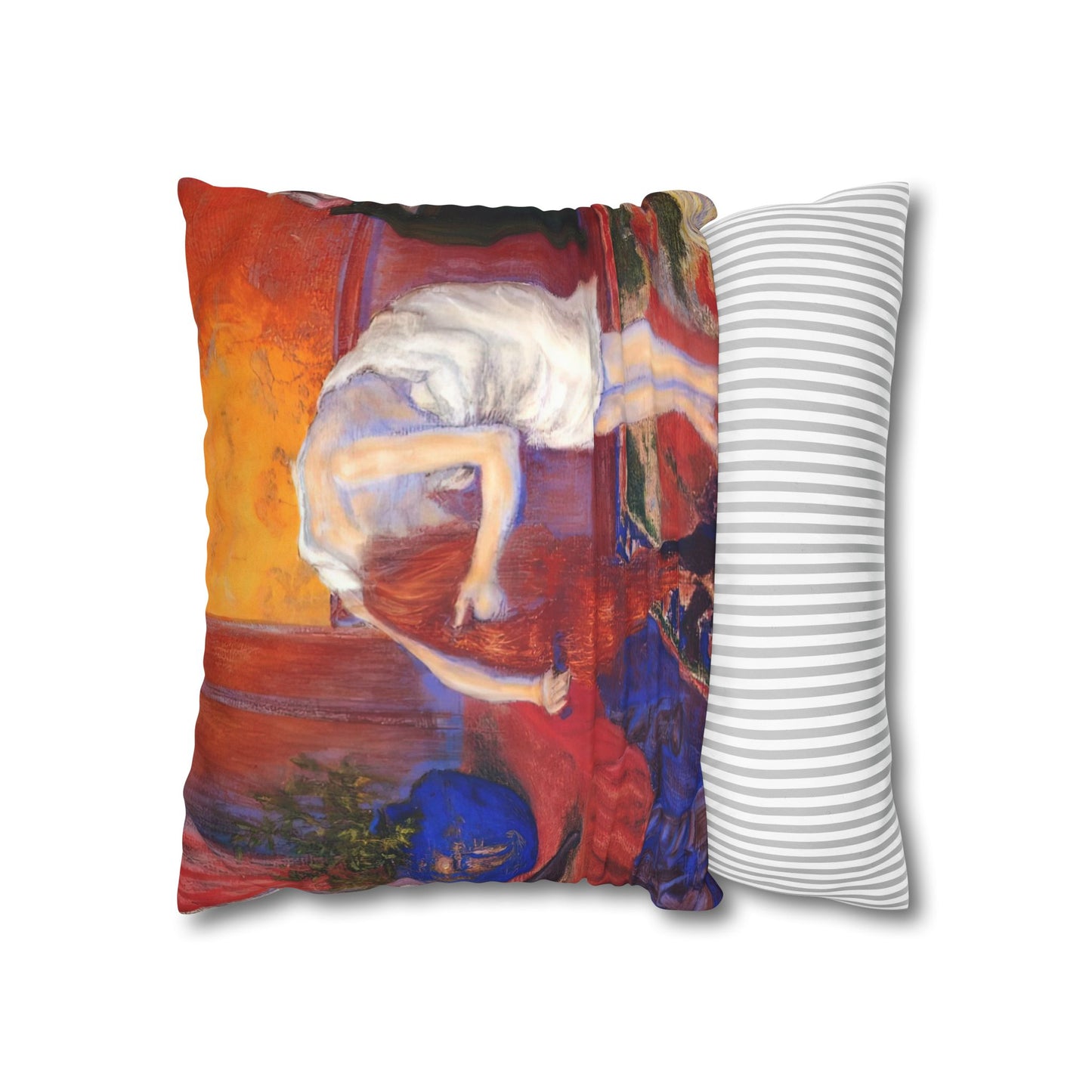 Ranson, Paul - The Golden Head of Hair (1909) - Suede Square Pillowcase