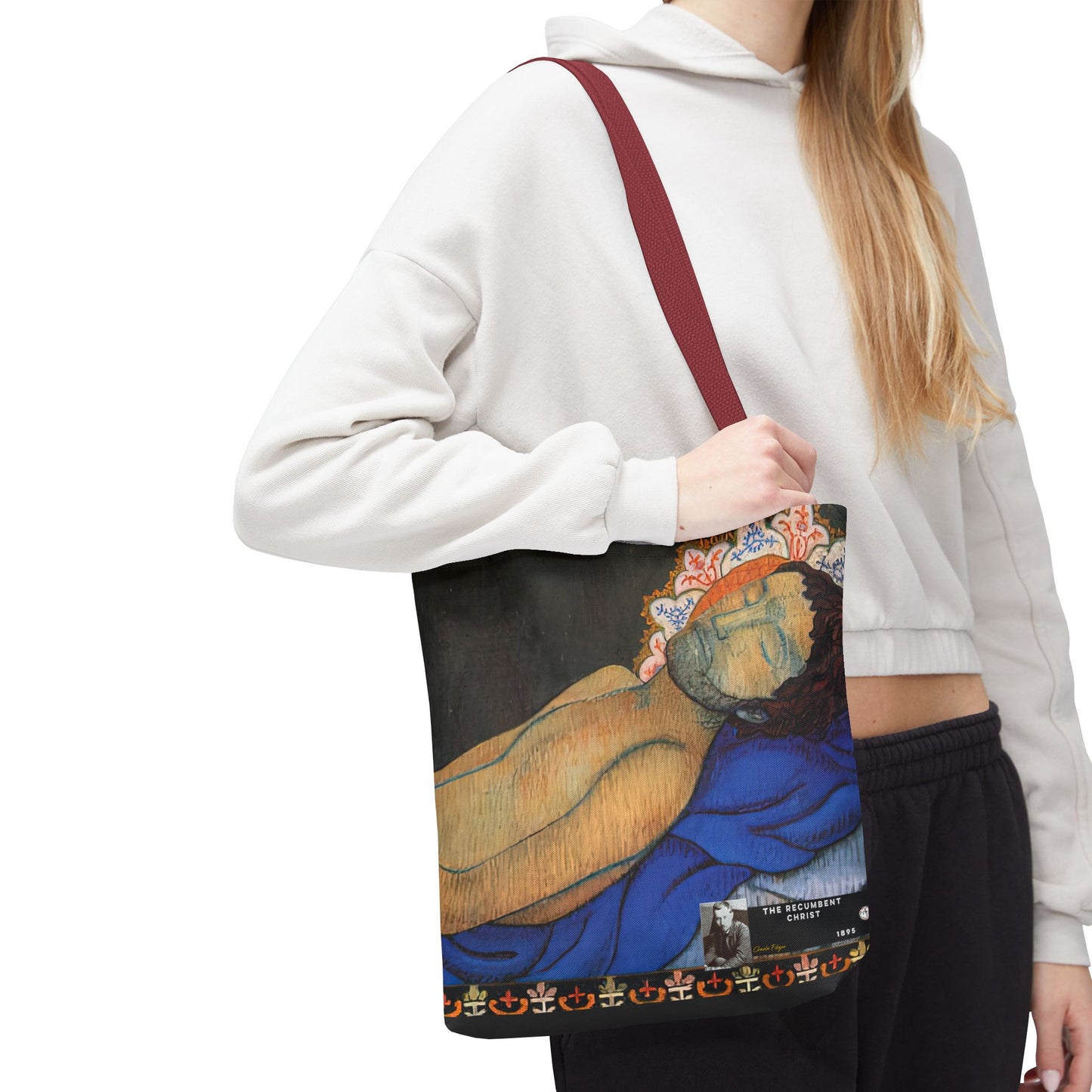 Filiger, Charles - The Recumbent Christ (1895) - Tote Bag