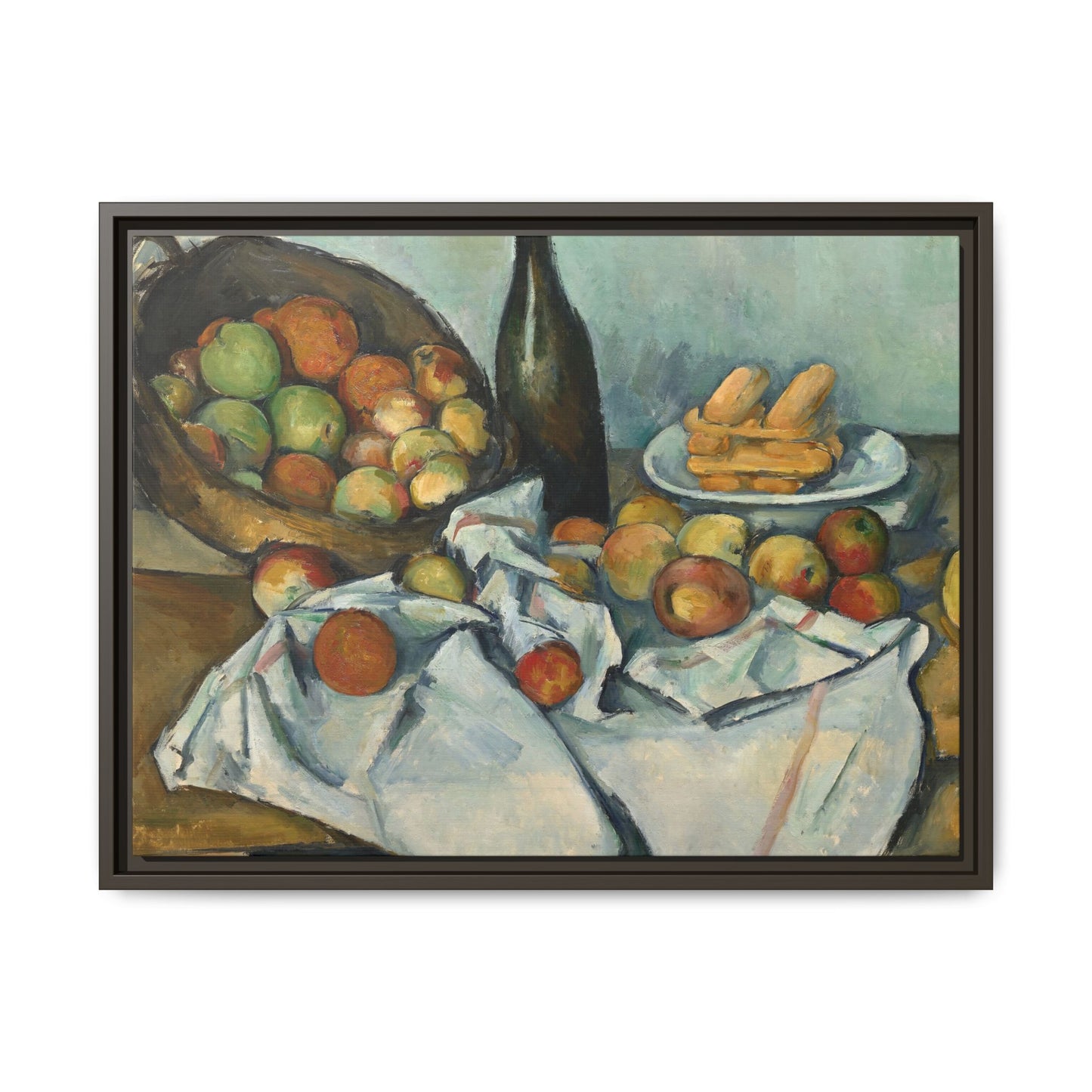 Cézanne, Paul - Basket of Apples (1893) - Matte Canvas, Framed