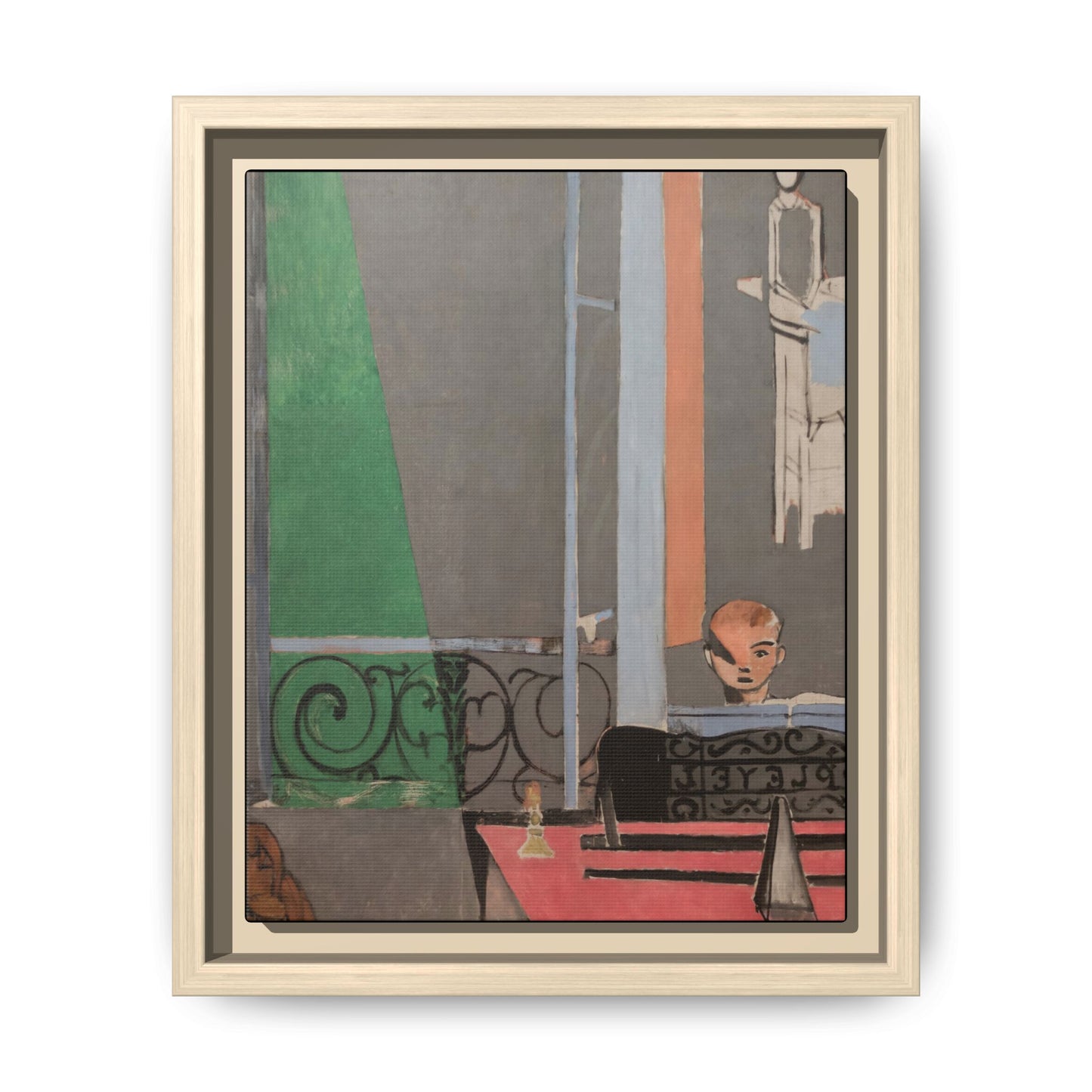 Matisse, Henri - Piano Lesson (1916) - Matte Canvas, Framed