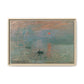 Monet, Claude - Impression, Sunrise (1872) - Matte Canvas, Framed