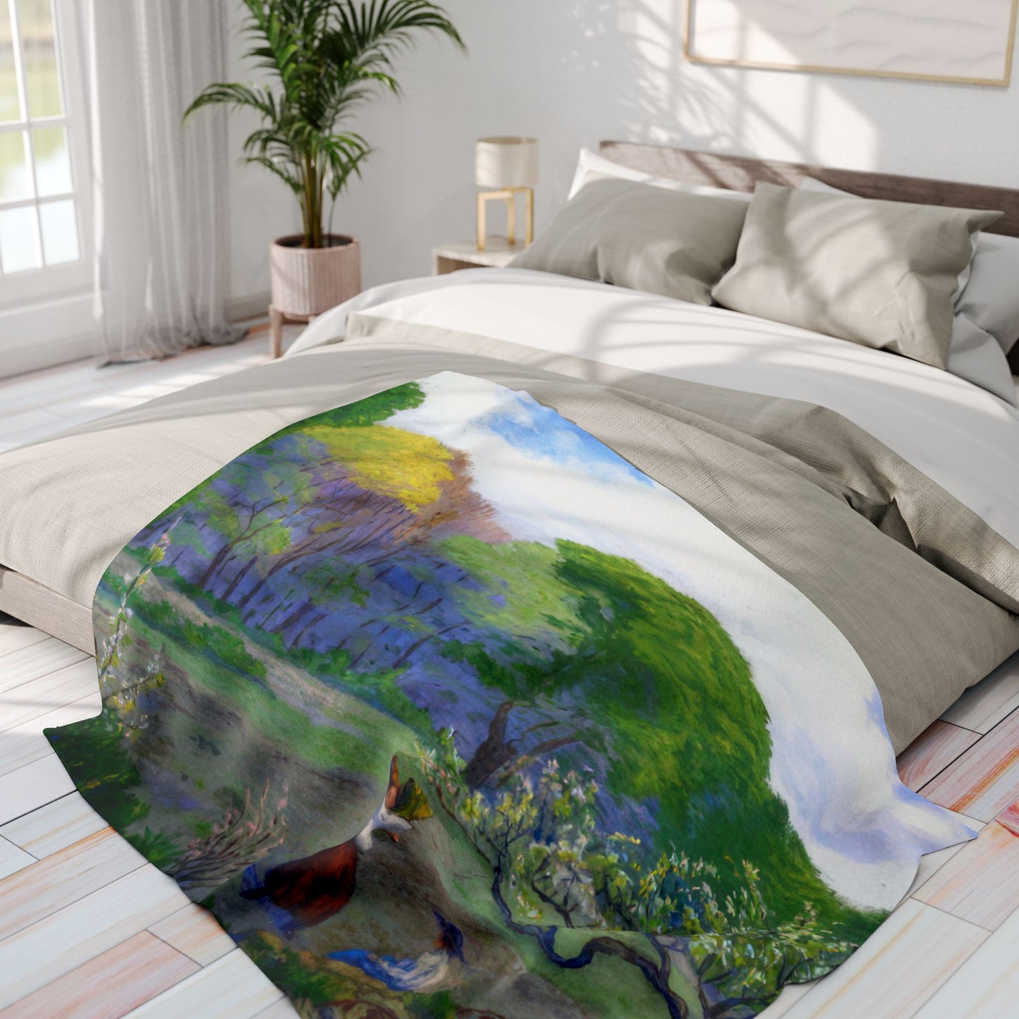 Ranson, Paul - Picking Flowers (1890) - Arctic Fleece Blanket