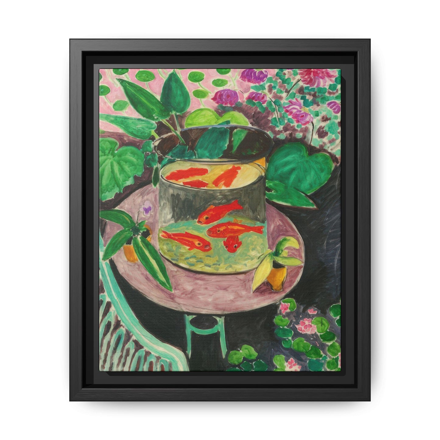 Matisse, Henri - The Goldfish (1912) - Matte Canvas, Framed