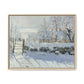 Monet, Claude - The Magpie (1868) - Matte Canvas, Framed