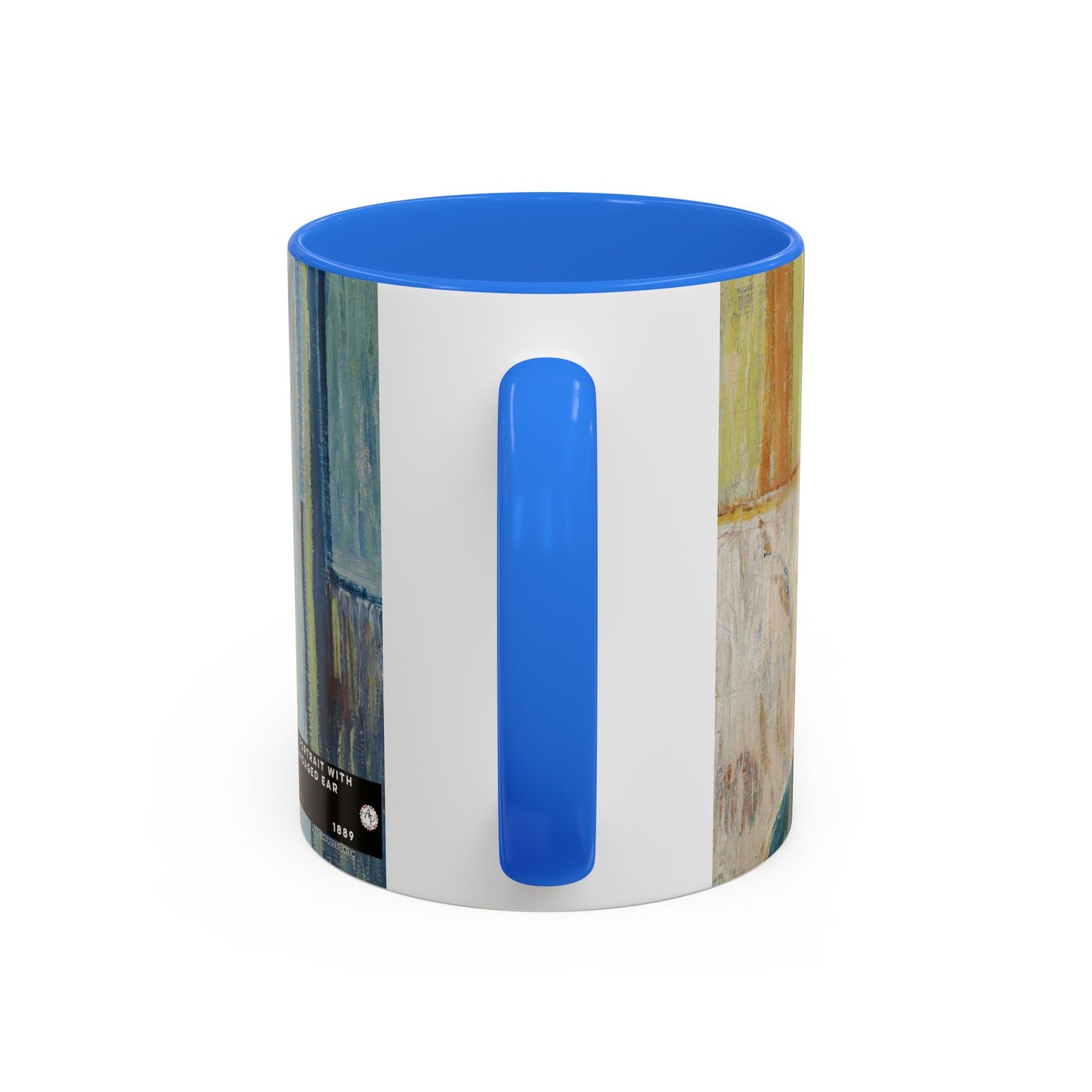 Van Gogh, Vincent - Self Portrait with Bandaged Ear (1889) - Colorful Accent Mugs