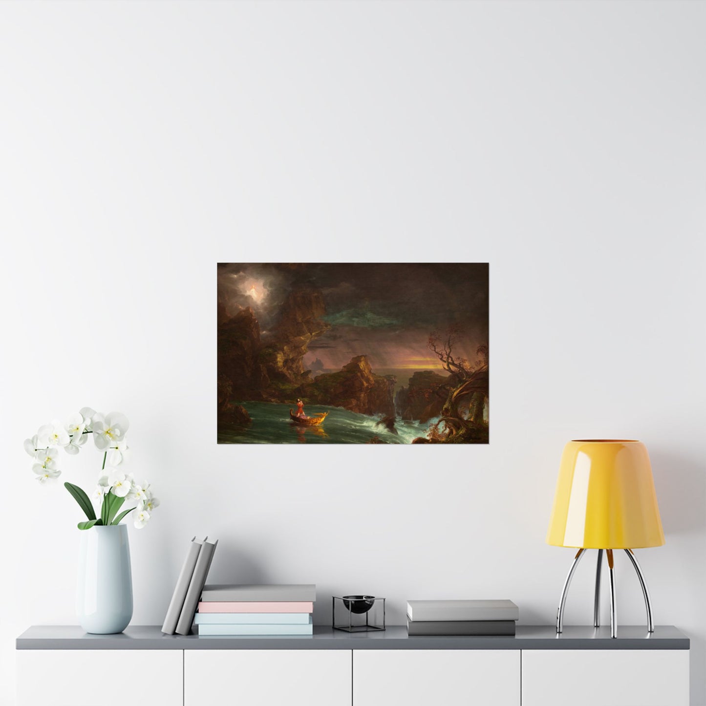 Cole. Thomas - The Voyage of Life: Manhood (1842)- Satin Posters