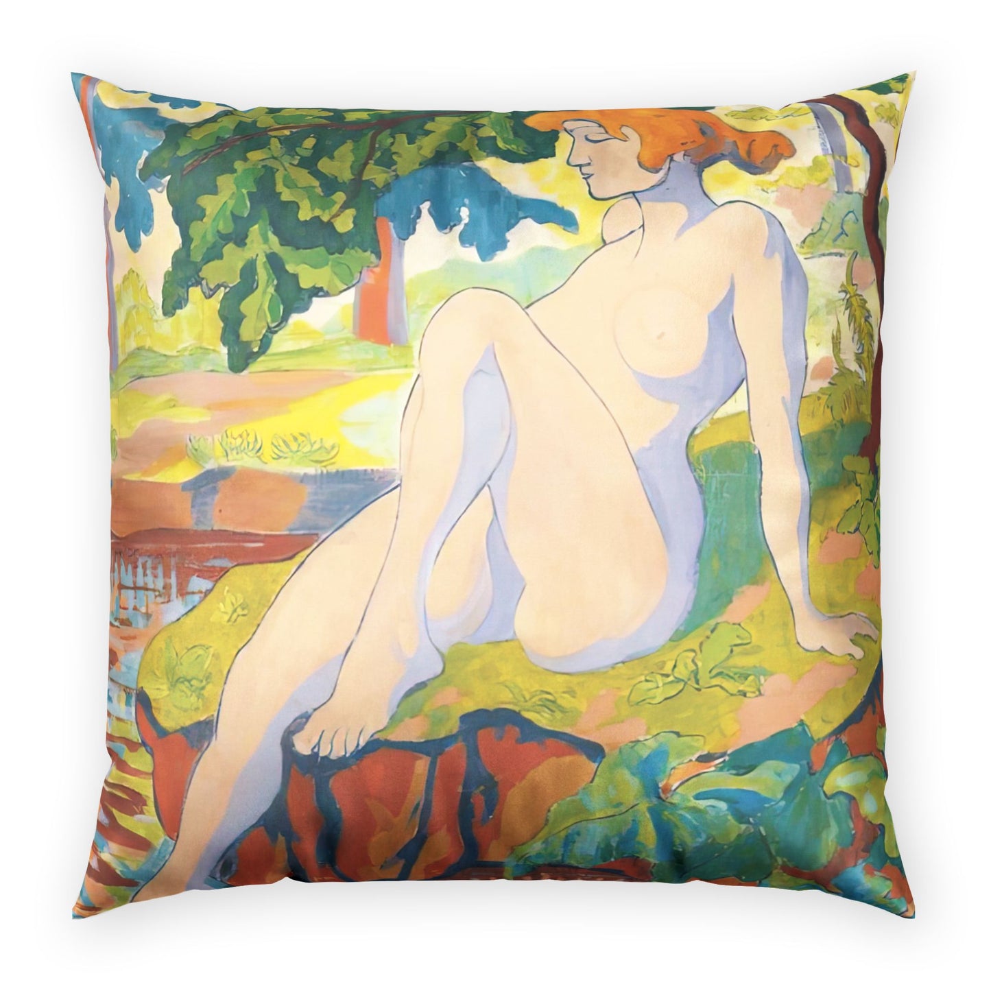 Ranson, Paul - Bather (1898) - Poly Velvet Pillow