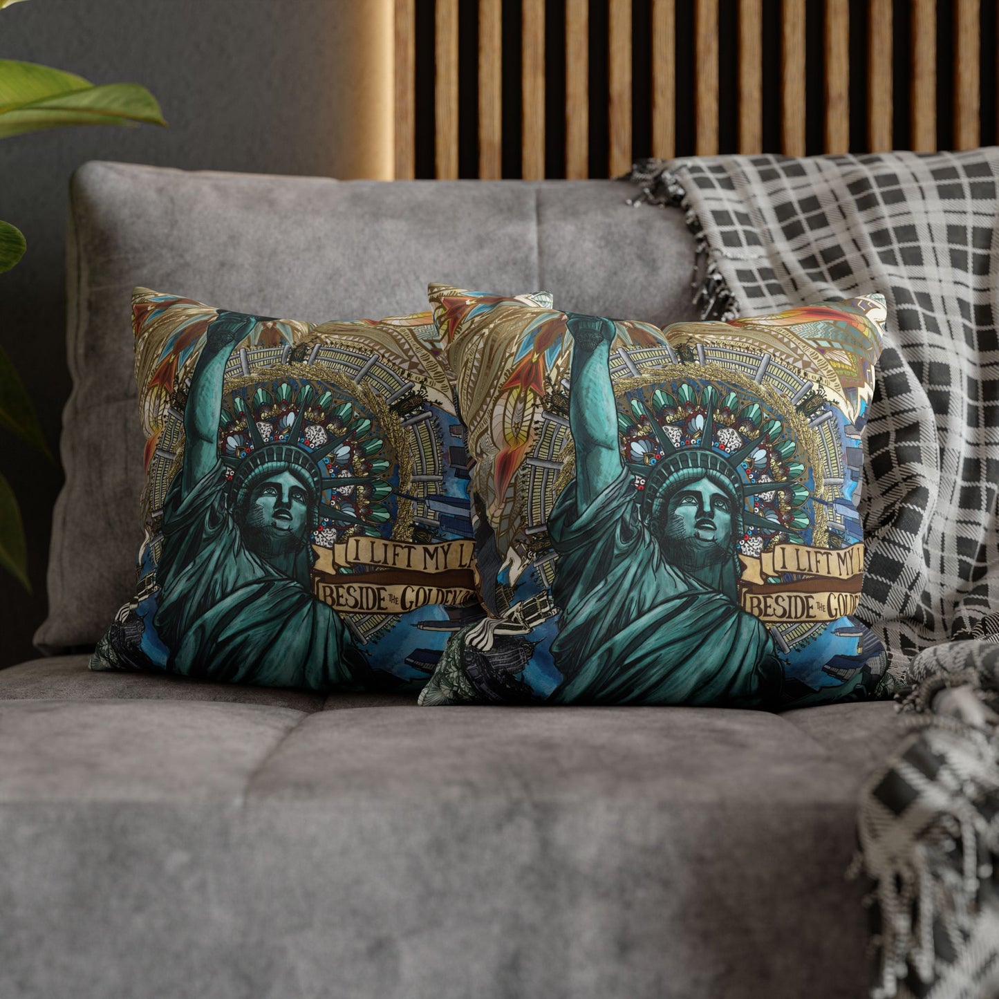 Pacio, Adam - Liberty Mandala - Suede Square Pillowcase
