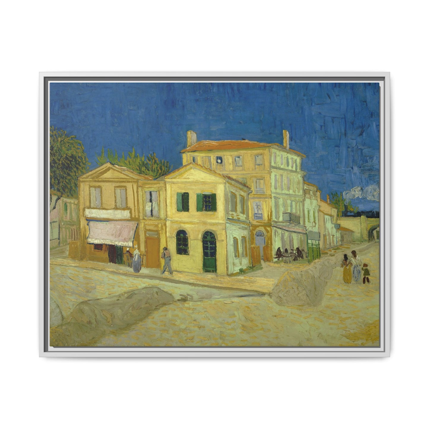 Van Gogh, Vincent - The Yellow House (1888) - Matte Canvas, Framed
