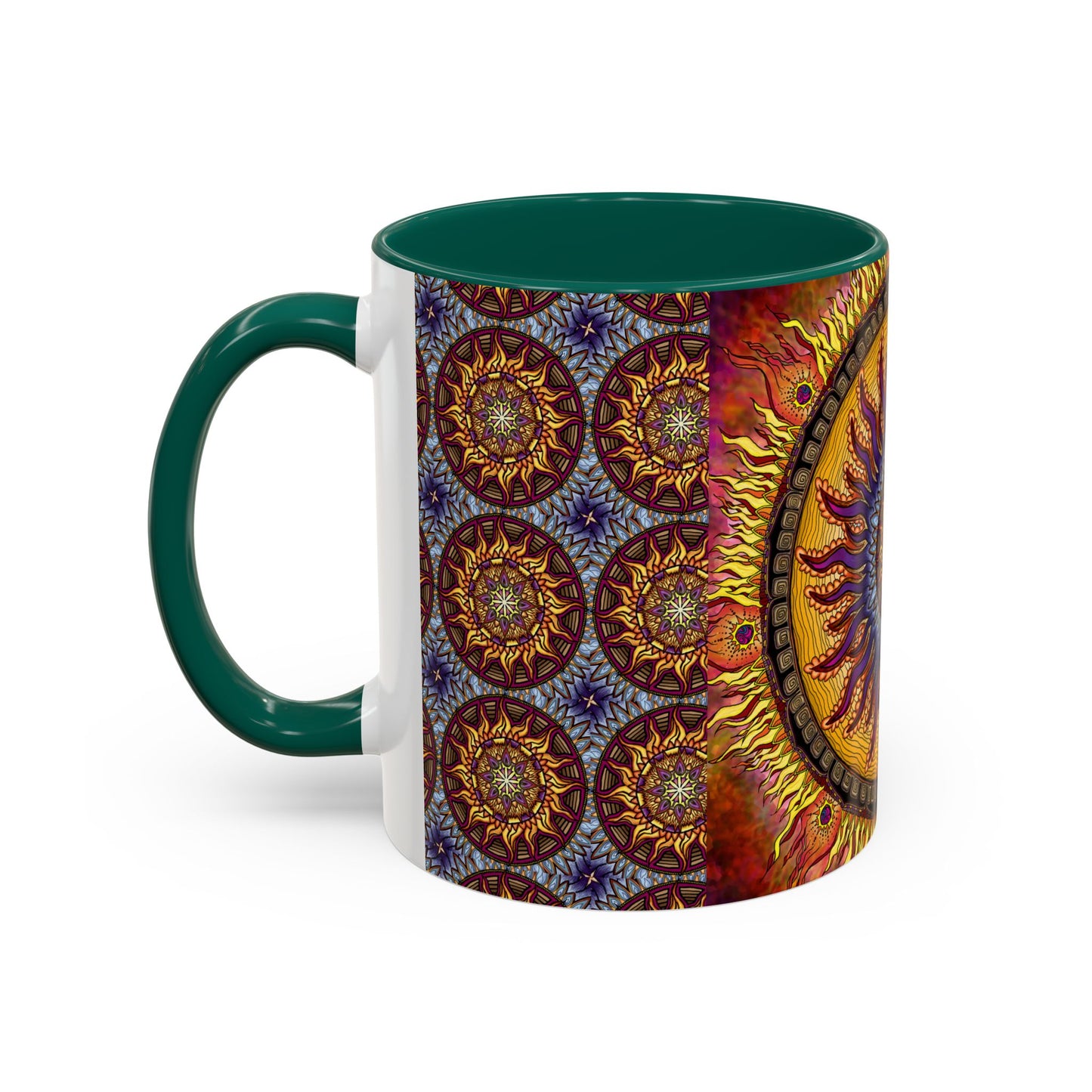 Pacio, Adam - Solar Disc Mandala - Colorful Accent Mugs